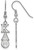 Image of Sterling Silver Kappa Alpha Theta Dangle Medium Earrings by LogoArt