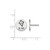 Sterling Silver Kappa Alpha Theta Enamel Post Earrings by LogoArt (SS047KAT)