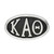 Image of Sterling Silver Kappa Alpha Theta Oval Letters Bead by LogoArt
