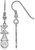 Image of Sterling Silver Kappa Alpha Theta Small Dangle Earrings by LogoArt