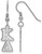 Image of Sterling Silver Kappa Delta Dangle Medium Earrings by LogoArt