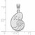 Image of Sterling Silver Kappa Delta Medium Pendant by LogoArt (SS036KD)