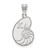 Sterling Silver Kappa Delta Medium Pendant by LogoArt (SS036KD)