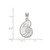 Sterling Silver Kappa Delta Medium Pendant by LogoArt (SS036KD)