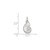 Sterling Silver Kappa Delta X-Small Pendant by LogoArt (SS034KD)