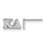 Sterling Silver Kappa Delta X-Small Post Earrings by LogoArt (SS005KD)