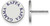 Image of Sterling Silver Kappa Kappa Gamma Enamel Post Earrings by LogoArt (SS020KKG)