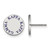 Sterling Silver Kappa Kappa Gamma Enamel Post Earrings by LogoArt (SS020KKG)