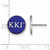 Image of Sterling Silver Kappa Kappa Gamma Enamel Post Earrings by LogoArt (SS031KKG)