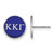 Sterling Silver Kappa Kappa Gamma Enamel Post Earrings by LogoArt (SS031KKG)