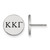 Sterling Silver Kappa Kappa Gamma Enamel Post Earrings by LogoArt (SS033KKG)