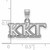Image of Sterling Silver Kappa Kappa Gamma Small Pendant by LogoArt (SS002KKG)