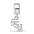 Image of Sterling Silver LogoArt Florida State University XS Dangle Bead Charm