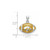 Image of Sterling Silver LogoArt The University of Iowa Enameled Football Pendant Image of Sterling Silver LogoArt The University of Iowa Enameled Football Pendant