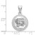 Image of Sterling Silver LogoArt The University of South Carolina Basketball Pendant