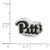 Sterling Silver LogoArt University Of Pittsburgh Pitt Script Enameled Logo Bead