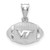 Image of Sterling Silver LogoArt Virginia Tech Football Pendant