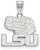 Image of Sterling Silver Louisiana State University Medium Pendant by LogoArt (SS075LSU)