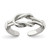 Image of Sterling Silver Love Knot Toe Ring