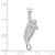 Image of Sterling Silver Manatee Pendant QC4048