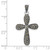 Image of Sterling Silver Marcasite Cross Antiqued Wrapped Design Pendant