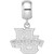 Image of Sterling Silver Marquette University Small Dangle Bead by LogoArt