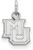 Image of Sterling Silver Marquette University X-Small Pendant by LogoArt (SS014MAR)