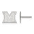 Sterling Silver Miami University X-Small Post Earrings by LogoArt (SS007MU)
