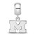 Sterling Silver Michigan (University Of) X-Small Dangle Bead Charm by LogoArt