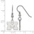 Sterling Silver Michigan (University Of) X-Small Dangle Earrings by LogoArt
