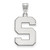 Sterling Silver Michigan State University Large Pendant by LogoArt (SS004MIS)