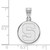 Image of Sterling Silver Michigan State University Medium Disc Pendant LogoArt (SS039MIS)