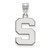 Sterling Silver Michigan State University Medium Pendant by LogoArt (SS003MIS)