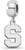 Image of Sterling Silver Michigan State University Small Dangle Bead by LogoArt SS036MIS