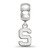 Sterling Silver Michigan State University XSmall Dangle Bead Charm LogoArt SS035