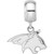 Image of Sterling Silver Montana State University Small Dangle Bead by LogoArt (SS014MTU)