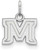 Image of Sterling Silver Montana State University X-Small Pendant by LogoArt