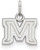 Sterling Silver Montana State University X-Small Pendant by LogoArt
