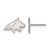Sterling Silver Montana State University X-Small Post Earrings LogoArt SS007MTU