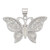 Image of Sterling Silver Mother Of Pearl Fancy Butterfly Pendant