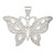 Image of Sterling Silver Mother Of Pearl Fancy Butterfly Pendant