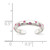 Image of Sterling Silver Multi Bezel Set Pink CZ Toe Ring