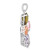Image of Sterling Silver Multi-color CZ Cross Pendant Image of Sterling Silver Multi-color CZ Cross Pendant