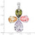 Image of Sterling Silver Multi-color CZ Cross Pendant Image of Sterling Silver Multi-color CZ Cross Pendant