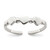 Image of Sterling Silver Multiple Hearts w/ Bead Design Toe Ring
