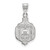 Sterling Silver Navy Large Crest Pendant by LogoArt