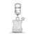Sterling Silver Navy Small Dangle Bead by LogoArt