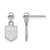 Image of Sterling Silver NHL LogoArt Vegas Golden Knights Earrings Dangle Ball