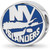 Image of Sterling Silver NHL New York Islanders Enamel Logo Bead by LogoArt
