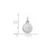 Image of Sterling Silver NHL New York Islanders X-Small Pendant by LogoArt